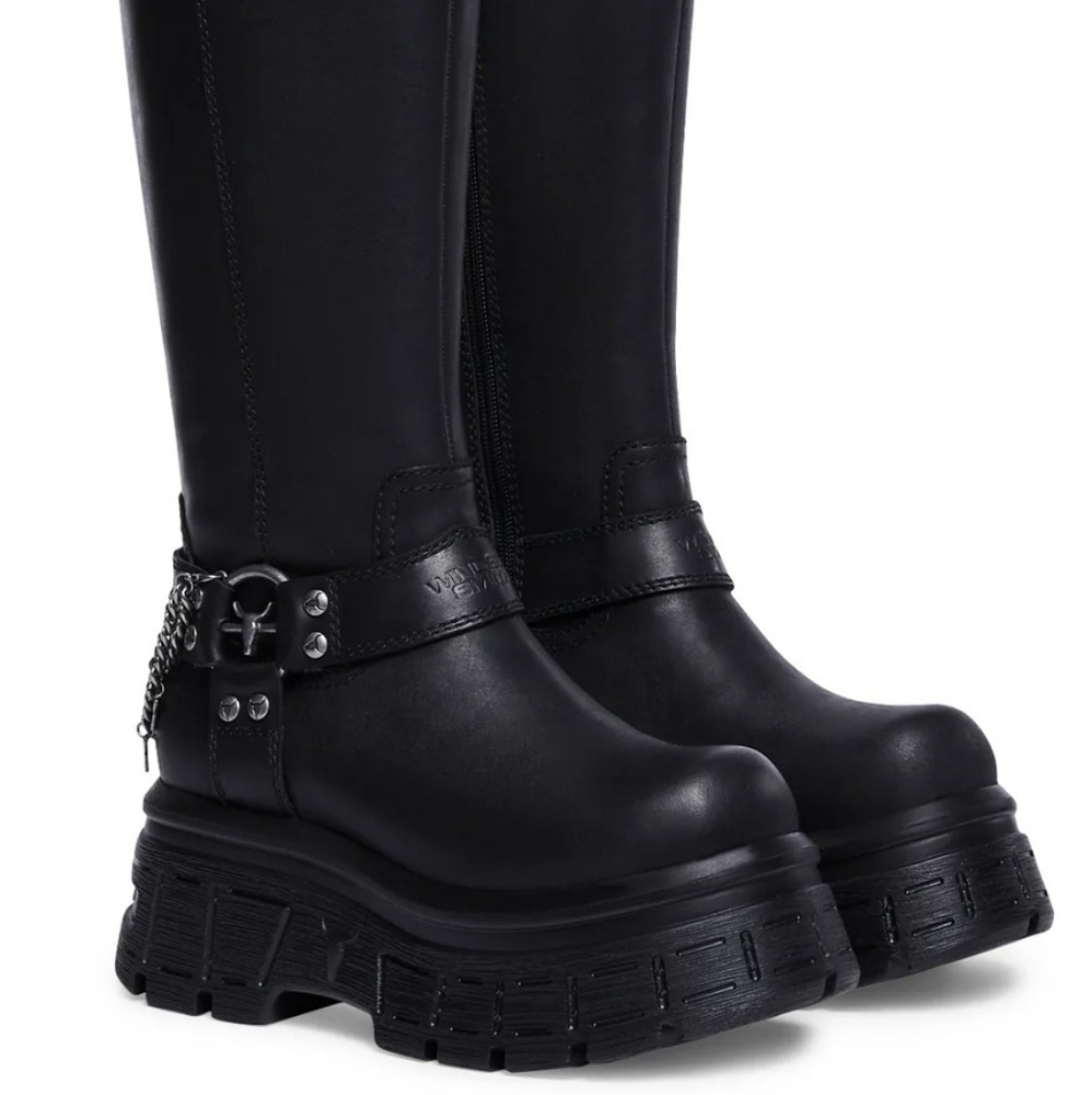 Windsor Smith, leather, "Scandalous" boots by Dolls Kill. New in box